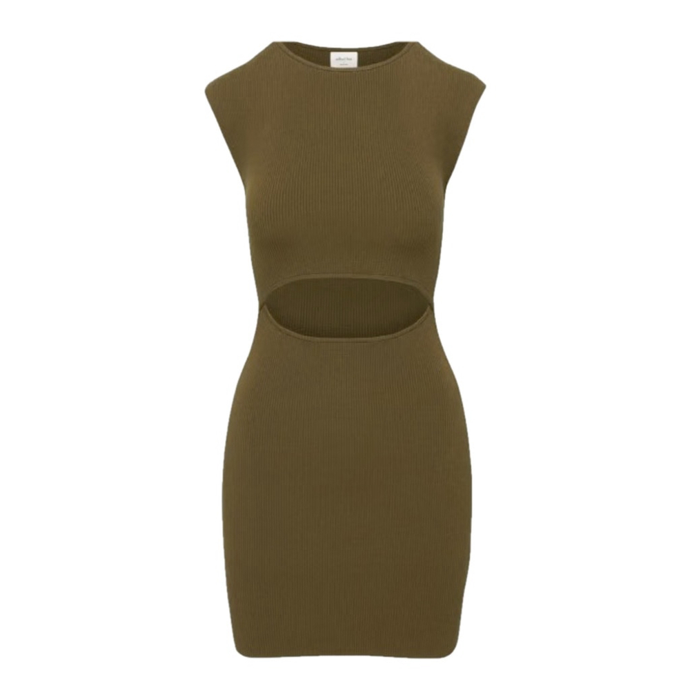 Aritzia Wilfred Cutout Knit Mini Dress XS